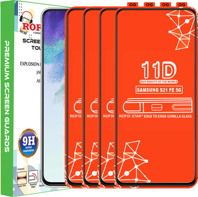 Rofix star Edge To Edge Tempered Glass for SAMSUNG GALAXY S21 FE 5G(Pack of 4)