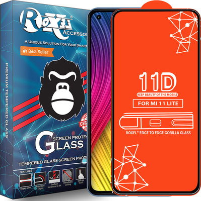 Roxel Edge To Edge Tempered Glass for Mi 11 Lite(Pack of 1)