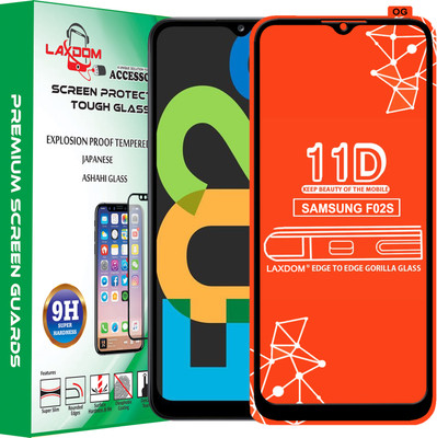 Laxdom Edge To Edge Tempered Glass for SAMSUNG GALAXY F02S(Pack of 1)