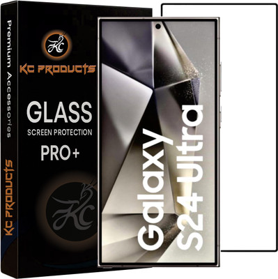 KC PRODUCTS Edge To Edge Tempered Glass for Samsung S24 Ultra, 5g With Easy Installation Kit(Pack of 1)