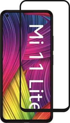 M A ZONE Edge To Edge Tempered Glass for MI 11 LITE(Pack of 1)