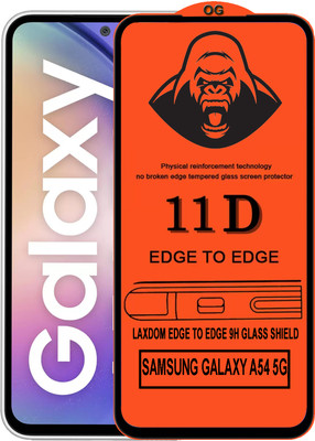 Laxdom Edge To Edge Tempered Glass for SAMSUNG GALAXY A54 5G(Pack of 1)