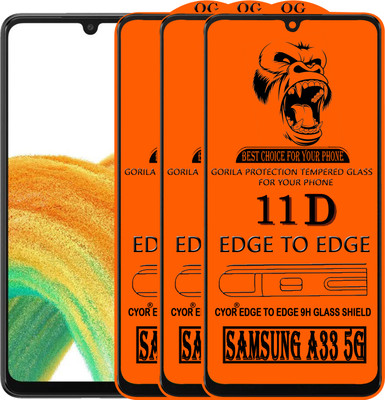 CYOR Edge To Edge Tempered Glass for SAMSUNG A33 5G(Pack of 3)