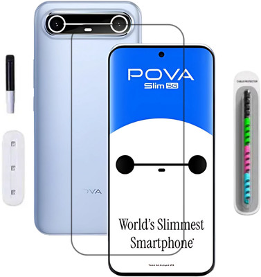 MobiWay Edge To Edge Tempered Glass for Tecno Pova Slim 5G, Pova Slim 5g, Pova Slim Screen Guard, Temp3(Pack of 1)