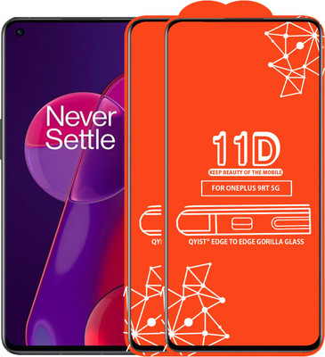 Qyist Edge To Edge Tempered Glass for Oneplus 9Rt 5G(Pack of 2)