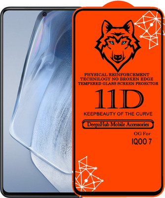 DeepzHub Edge To Edge Tempered Glass for IQOO 7(Pack of 1)