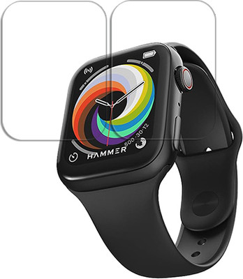 SOMTONE Edge To Edge Tempered Glass for HAMMER Pulse Ace 2.0 inch SMARTWATCH SCREEN GUARD(Pack of 2)