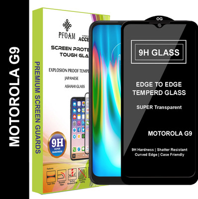 PFOAM Edge To Edge Tempered Glass for MOTOROLA G9(Pack of 1)