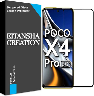 EITANSHA CREATION Edge To Edge Tempered Glass for POCO X4 Pro(Pack of 1)