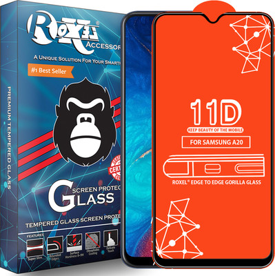 Roxel Edge To Edge Tempered Glass for Samsung Galaxy A20(Pack of 1)