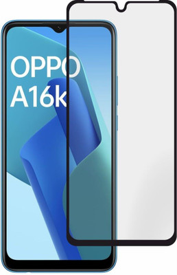iCopertina Edge To Edge Tempered Glass for OPPO A16k(Pack of 1)