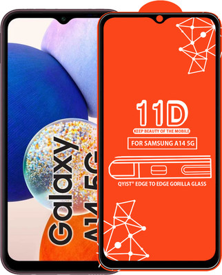 Qyist Edge To Edge Tempered Glass for Samsung A14 5G(Pack of 1)