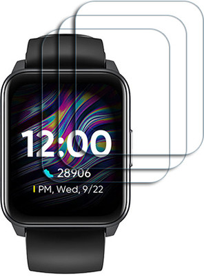 SOMTONE Edge To Edge Tempered Glass for DIZO Watch 1.4 INCH SMARTWATCH SCREEN GUARD(Pack of 3)