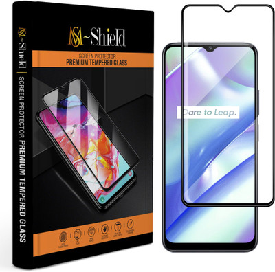 MS-Shield Edge To Edge Tempered Glass for Realme C33(Pack of 1)