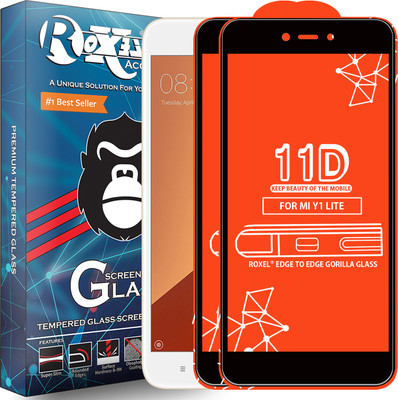 Roxel Edge To Edge Tempered Glass for Mi Redmi Y1 Lite(Pack of 2)