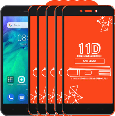 Roxel Edge To Edge Tempered Glass for Mi Go(Pack of 5)