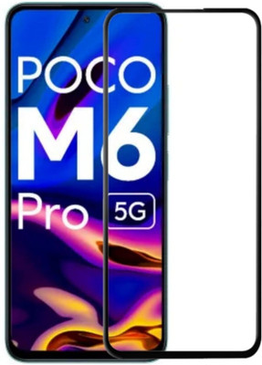 DMJHP Edge To Edge Tempered Glass for POCO M6 Pro 5G(Pack of 1)