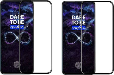 DMJHP Edge To Edge Tempered Glass for Realme 8 Pro(Pack of 2)