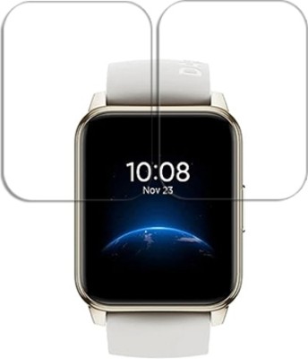 SOMTONE Edge To Edge Tempered Glass for realme Smart Watch 2 1.4 Inch SMARTWATCH SCREEN GUARD(Pack of 2)