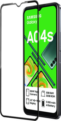 RVTCC Edge To Edge Tempered Glass for SAMSUNG Galaxy A04s(Pack of 1)