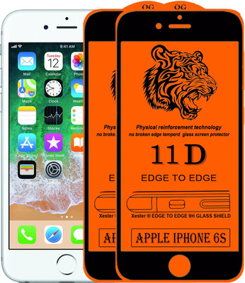Xester Edge To Edge Tempered Glass for Apple iPhone 6s(Pack of 2)