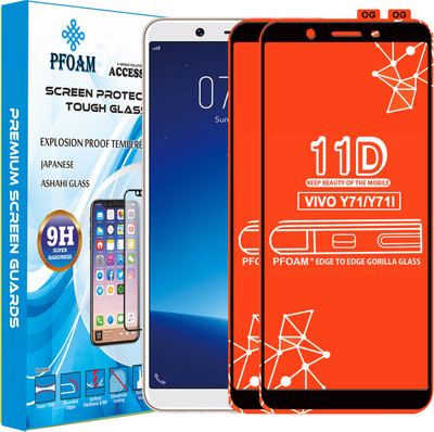 PFOAM Edge To Edge Tempered Glass for VIVO Y71(Pack of 2)