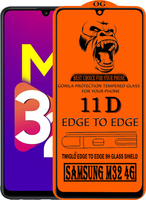 TWIGLO Edge To Edge Tempered Glass for SAMSUNG M32 4G(Pack of 1)