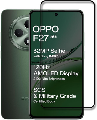 INFINITYWORLD Edge To Edge Tempered Glass for Oppo F27, Oppo F27 5G(Pack of 1)