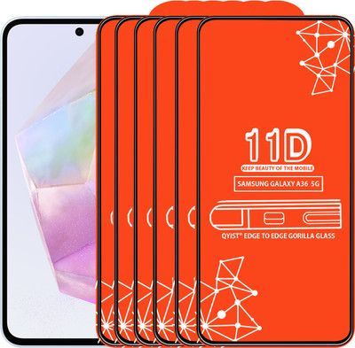 Qyist Edge To Edge Tempered Glass for SAMSUNG GALAXY A36(Pack of 6)