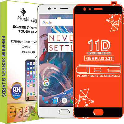 PFOAM Edge To Edge Tempered Glass for OnePlus 3T(Pack of 1)