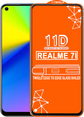 TWIGLO Edge To Edge Tempered Glass for REALME 7I(Pack of 1)