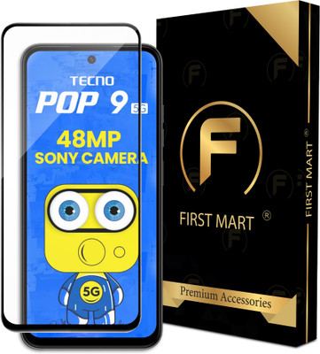 FIRST MART Edge To Edge Tempered Glass for Tecno Pop 9 5G(Pack of 1)