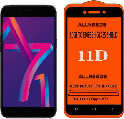 ALLNEEDS Edge To Edge Tempered Glass for Oppo A71 - Edge to Edge Tempered Glass(Pack of 1)