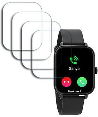 SOMTONE Edge To Edge Tempered Glass for Fastrack Reflex Vox 2 Smart Watch with BT Calling Large 1.8 inch CREEN GUARD(Pack of 4)