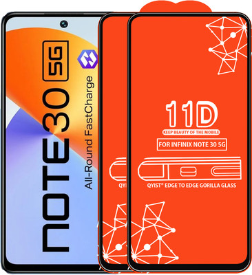Qyist Edge To Edge Tempered Glass for Infinix Note 30 5G(Pack of 2)