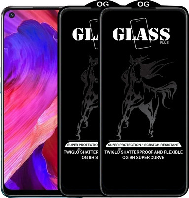 TWIGLO Edge To Edge Tempered Glass for OPPO A93(Pack of 2)