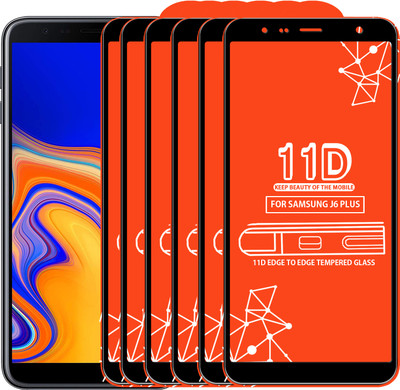 Qyist Edge To Edge Tempered Glass for Samsung Galaxy J6 Plus(Pack of 6)