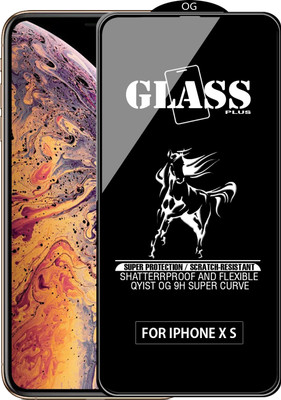 Qyist Edge To Edge Tempered Glass for Apple iPhone XS(Pack of 1)