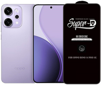 Bigil Edge To Edge Tempered Glass for OPPO Reno14 Pro 5G, crystal clear glass(Pack of 1)