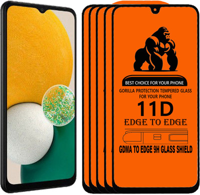 GDMA Edge To Edge Tempered Glass for SAMSUNG A13(Pack of 5)