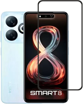NSTAR Edge To Edge Tempered Glass for Infinix SMART 8(Pack of 1)