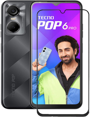 INFINITYWORLD Edge To Edge Tempered Glass for Tecno Pop 6 Pro(Pack of 1)