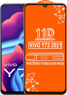 TWIGLO Edge To Edge Tempered Glass for VIVO Y73 2021(Pack of 1)
