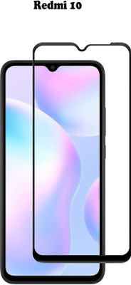 O2MG Edge To Edge Tempered Glass for Redmi 10(Pack of 1)