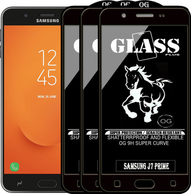 PFOAM Edge To Edge Tempered Glass for Samsung Galaxy J7 Prime(Pack of 3)