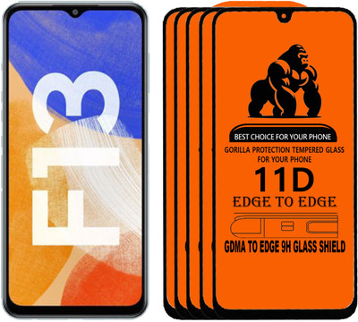 GDMA Edge To Edge Tempered Glass for SAMSUNG F13(Pack of 5)