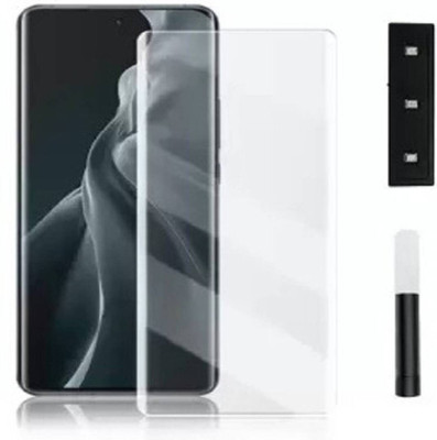 Tough Gorilla Edge To Edge Tempered Glass for Vivo X100, Vivo X100 Pro, | Primium Quality Glossy Curved UV Glass(Pack of 1)