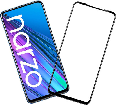 GLOBAL NOMAD Edge To Edge Tempered Glass for Realme Narzo 30 5G(Pack of 1)