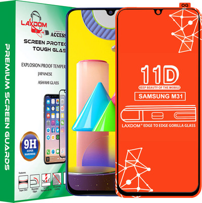 Laxdom Edge To Edge Tempered Glass for SAMSUNG GALAXY M31(Pack of 1)