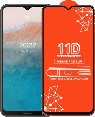 Qyist Edge To Edge Tempered Glass for NOKIA C21 PLUS(Pack of 1)